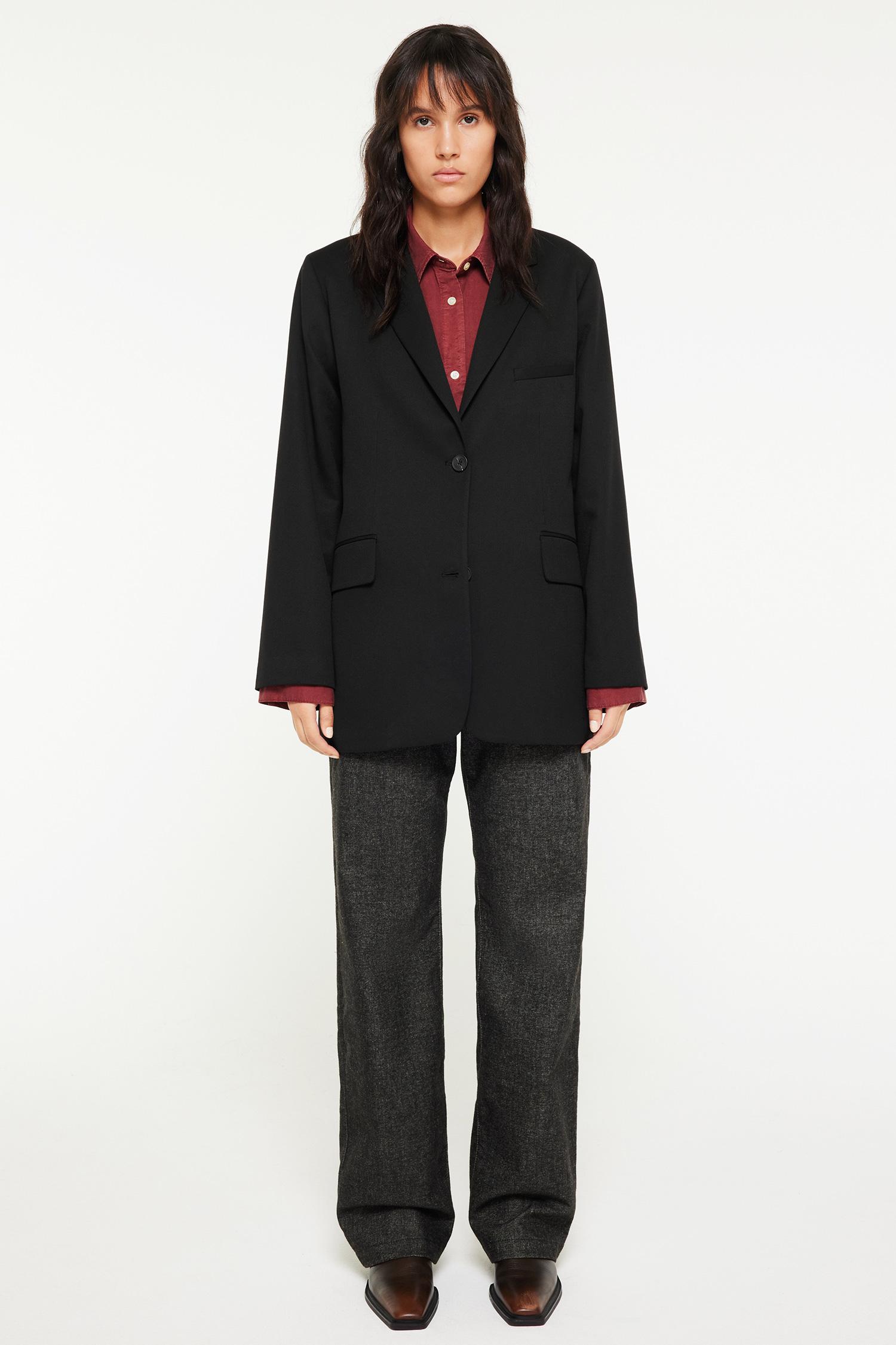 Elvine Odelia Blazer Black Dobby Structure Damen Jacke schwarz
